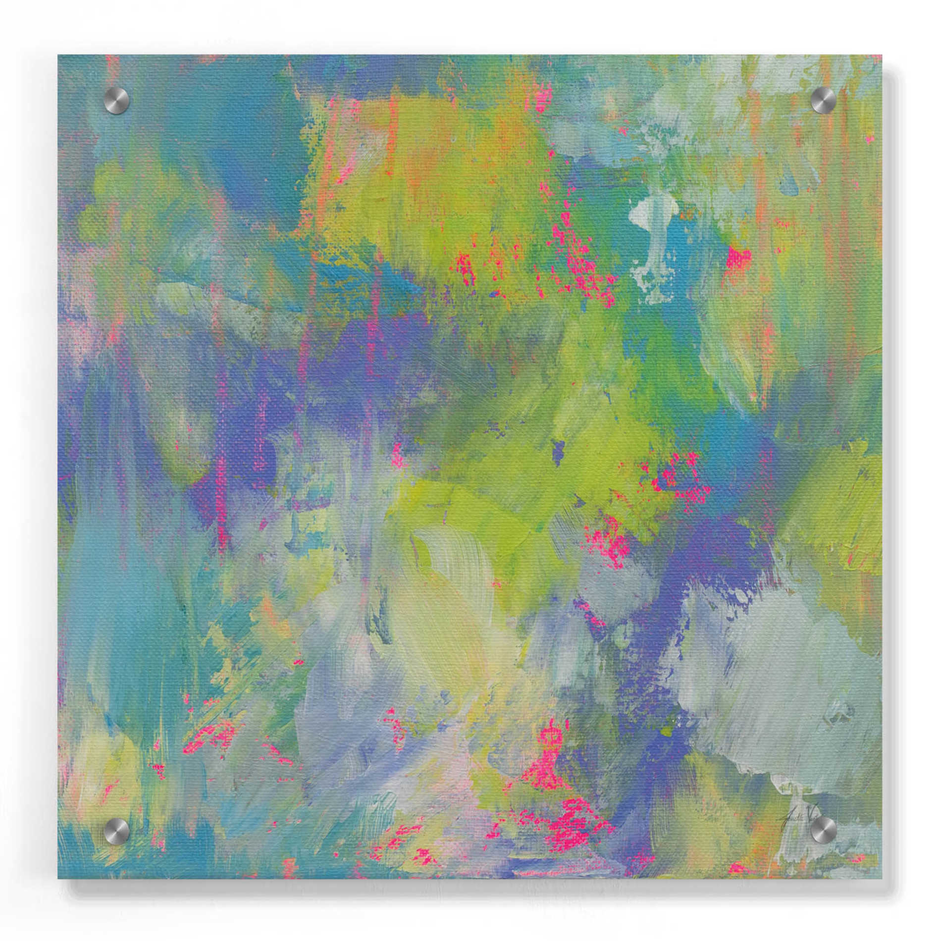 Epic Art 'Glee' by Jeanette Vertentes, Acrylic Glass Wall Art,36x36
