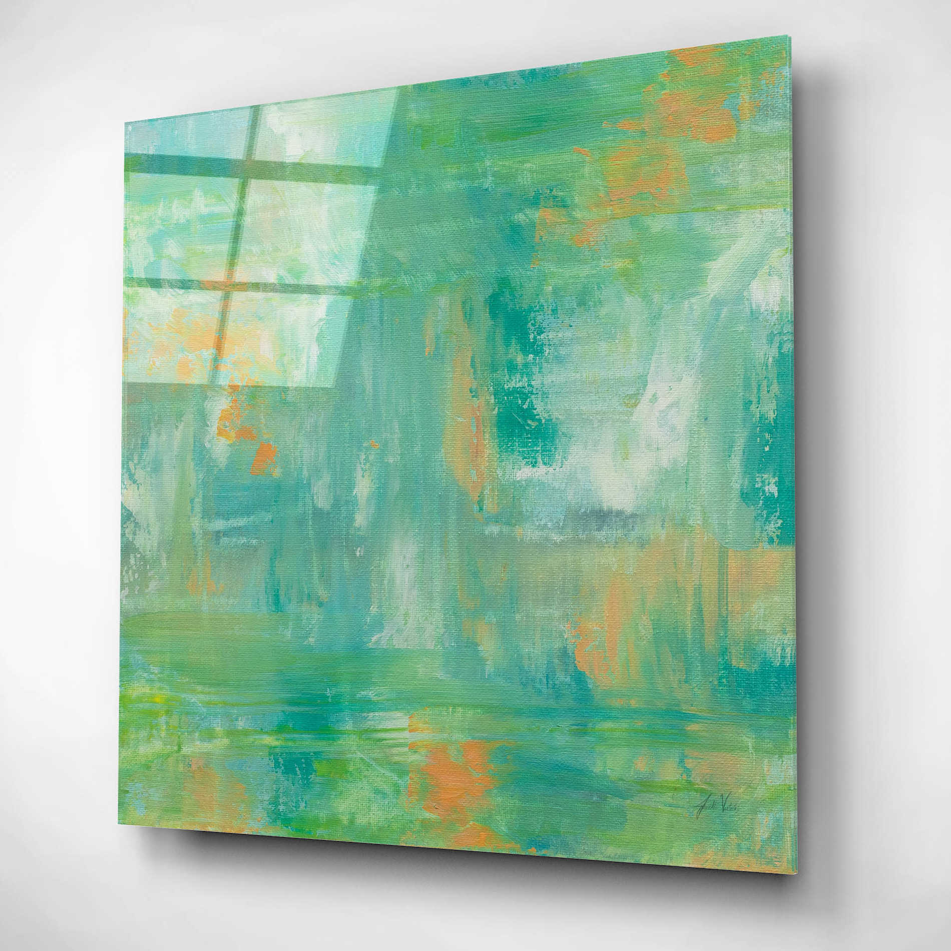 Epic Art 'Ecstasy' by Jeanette Vertentes, Acrylic Glass Wall Art,12x12