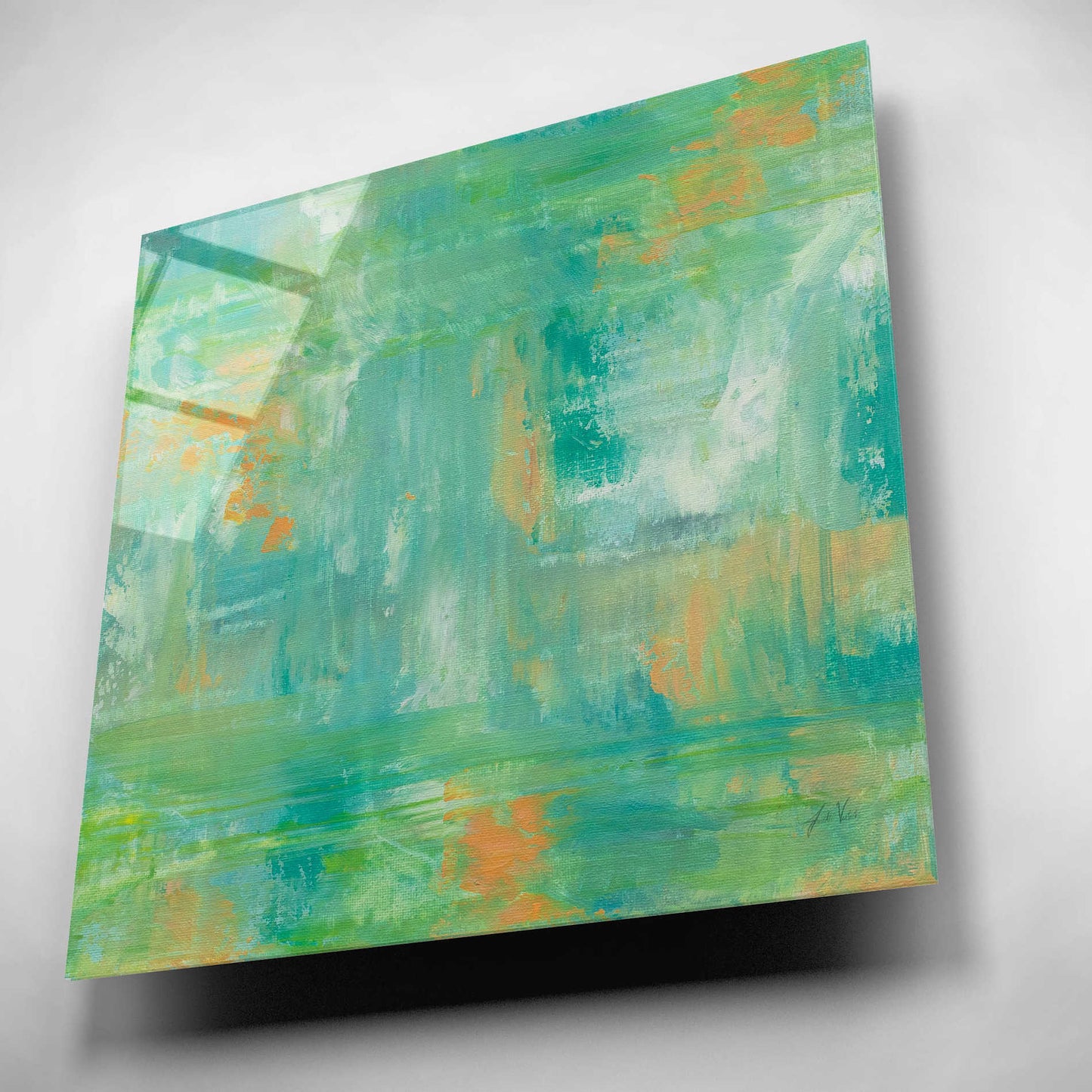 Epic Art 'Ecstasy' by Jeanette Vertentes, Acrylic Glass Wall Art,12x12