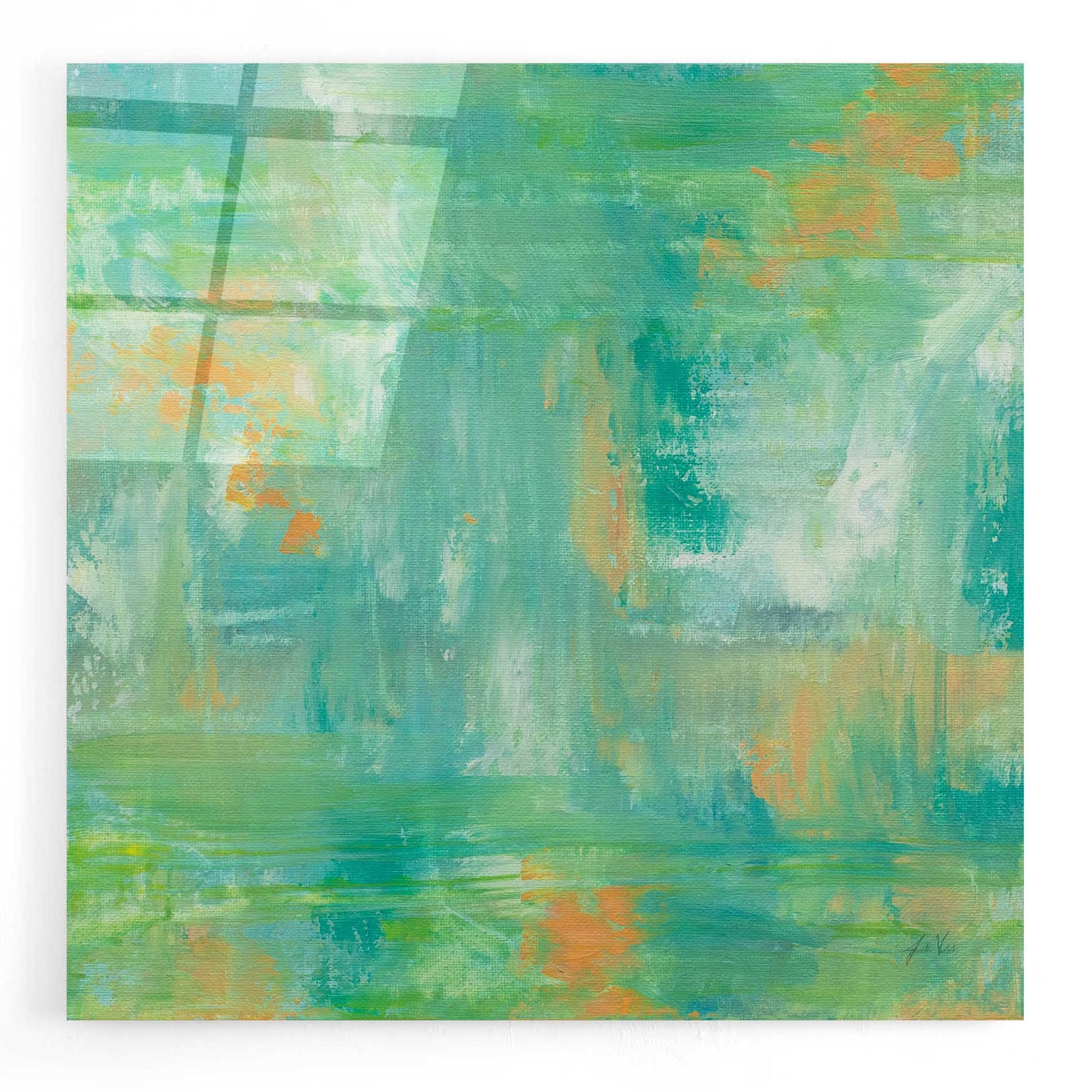 Epic Art 'Ecstasy' by Jeanette Vertentes, Acrylic Glass Wall Art,12x12