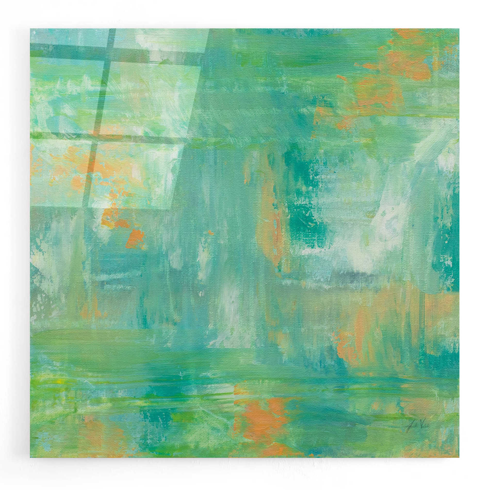 Epic Art 'Ecstasy' by Jeanette Vertentes, Acrylic Glass Wall Art,12x12