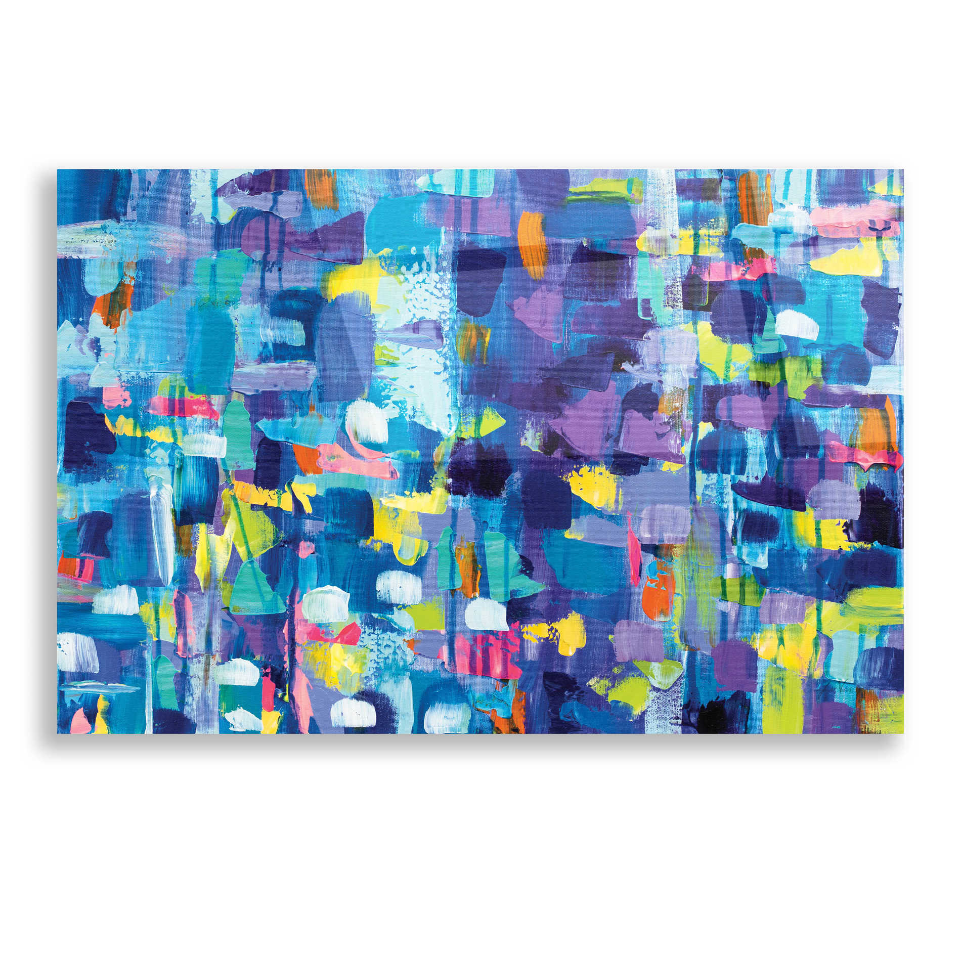 Epic Art 'Gaiety' by Jeanette Vertentes, Acrylic Glass Wall Art,16x12