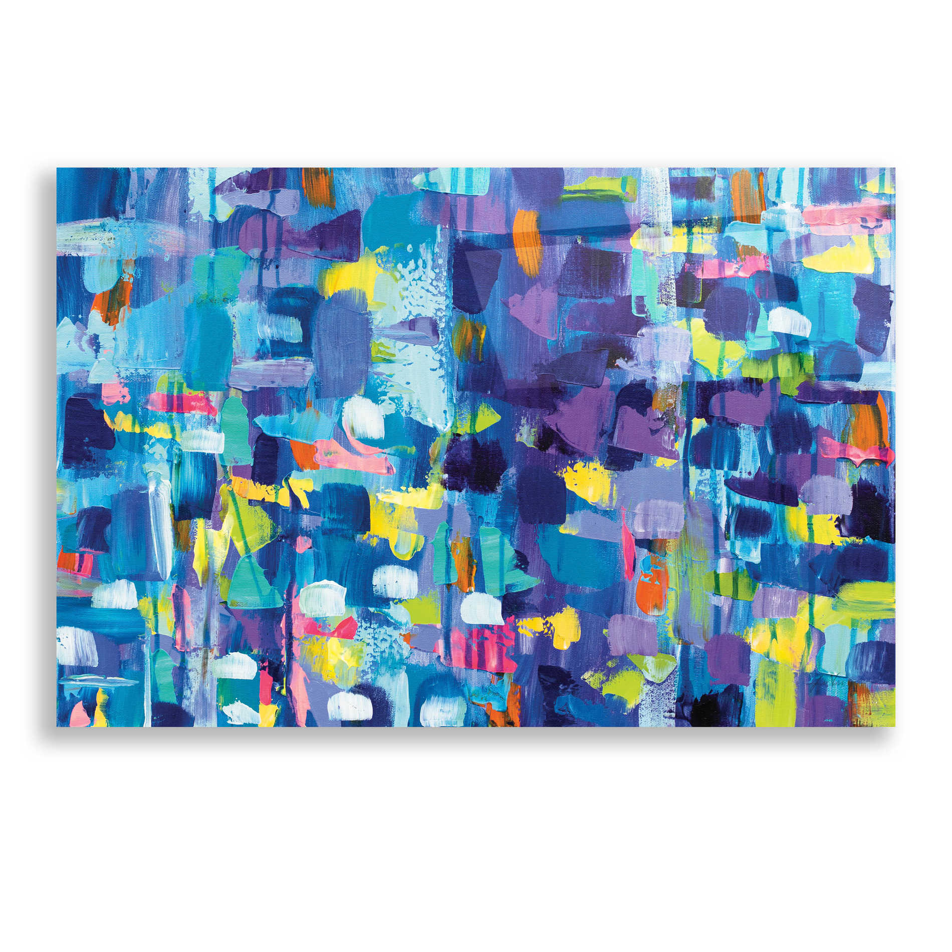 Epic Art 'Gaiety' by Jeanette Vertentes, Acrylic Glass Wall Art,24x16