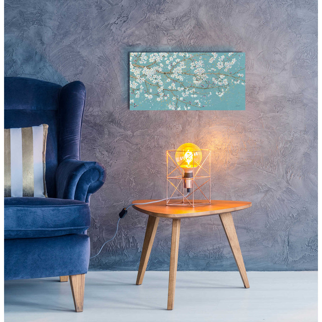 Epic Art 'April Breeze I Teal' by James Wiens, Acrylic Glass Wall Art,24x12