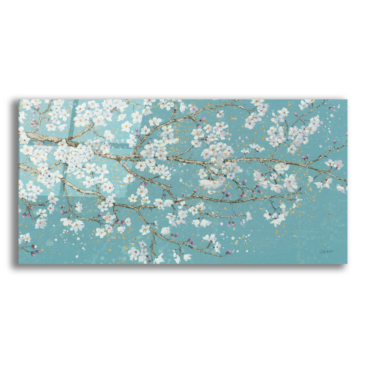 Epic Art 'April Breeze I Teal' by James Wiens, Acrylic Glass Wall Art,2:1