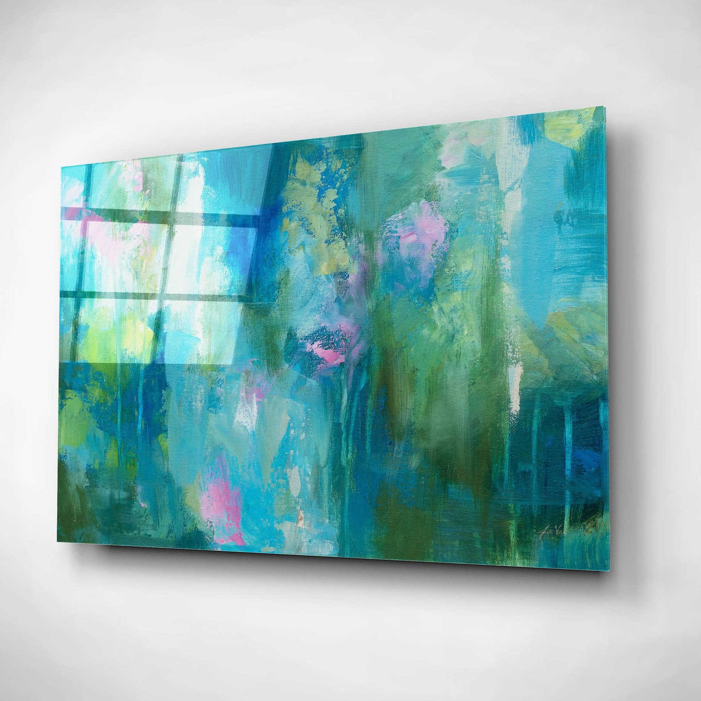 Epic Art 'Playful' by Jeanette Vertentes, Acrylic Glass Wall Art,16x12