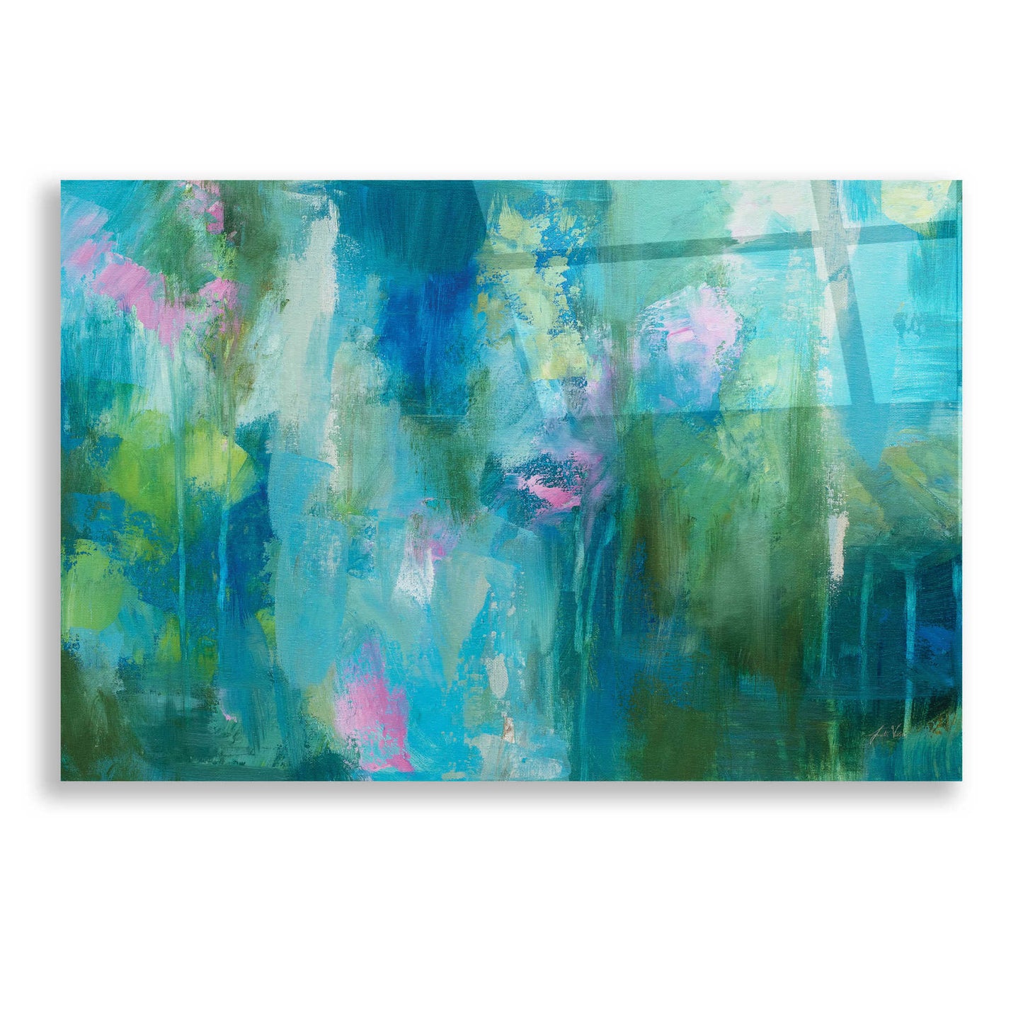 Epic Art 'Playful' by Jeanette Vertentes, Acrylic Glass Wall Art,24x16