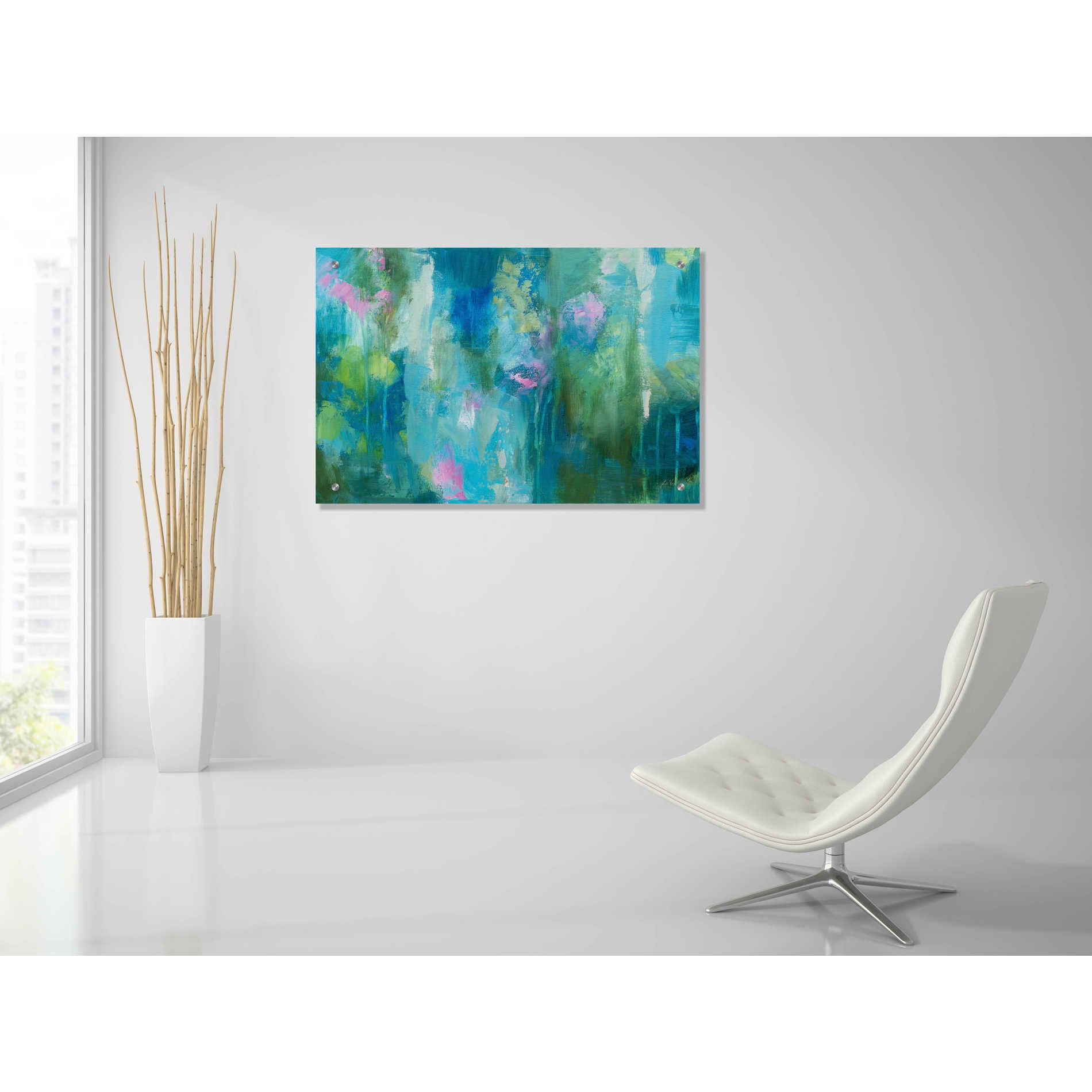 Epic Art 'Playful' by Jeanette Vertentes, Acrylic Glass Wall Art,36x24