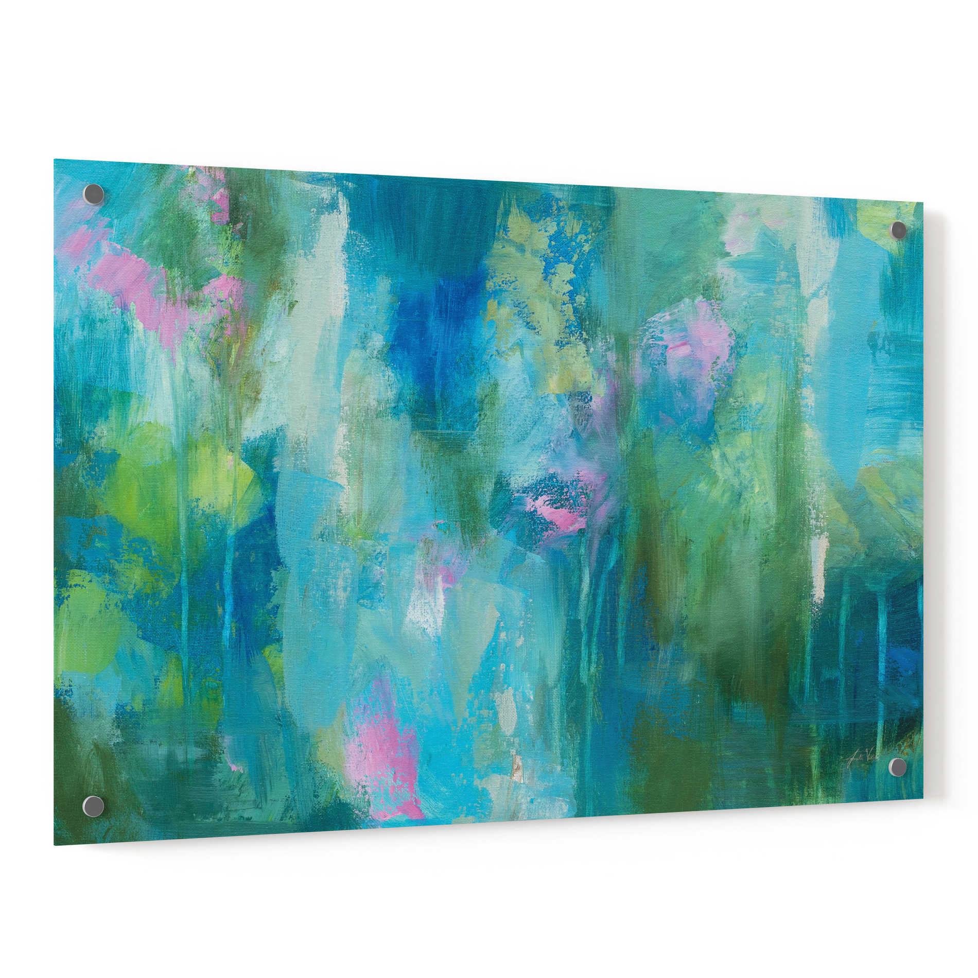 Epic Art 'Playful' by Jeanette Vertentes, Acrylic Glass Wall Art,36x24