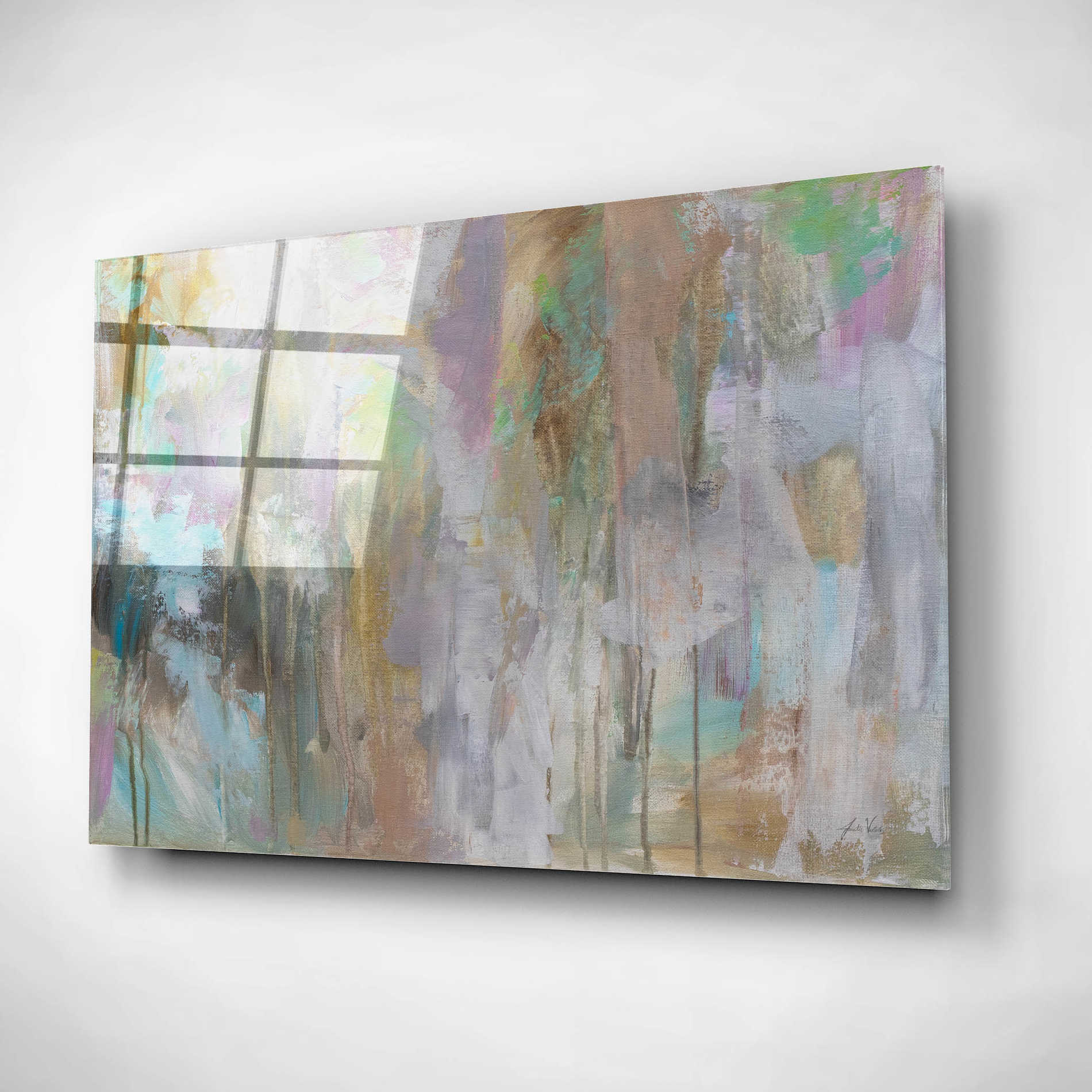 Epic Art 'Frolic' by Jeanette Vertentes, Acrylic Glass Wall Art,24x16