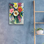 Epic Art 'First Kiss' by Jeanette Vertentes, Acrylic Glass Wall Art,16x24