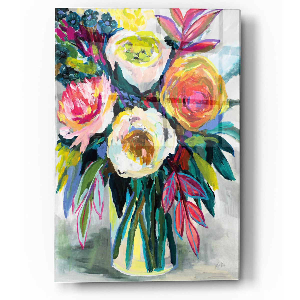 Epic Art 'First Kiss' by Jeanette Vertentes, Acrylic Glass Wall Art