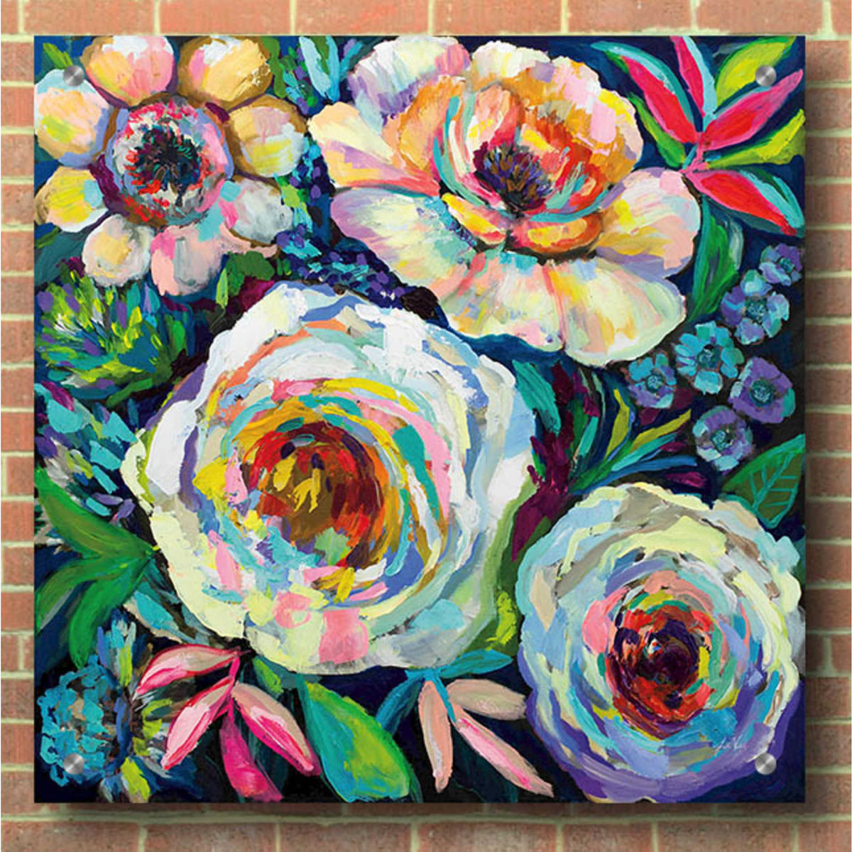 Epic Art 'Reaching for the Sun' by Jeanette Vertentes, Acrylic Glass Wall Art,36x36