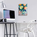 Epic Art 'Sunset Bouquet' by Jeanette Vertentes, Acrylic Glass Wall Art,12x16