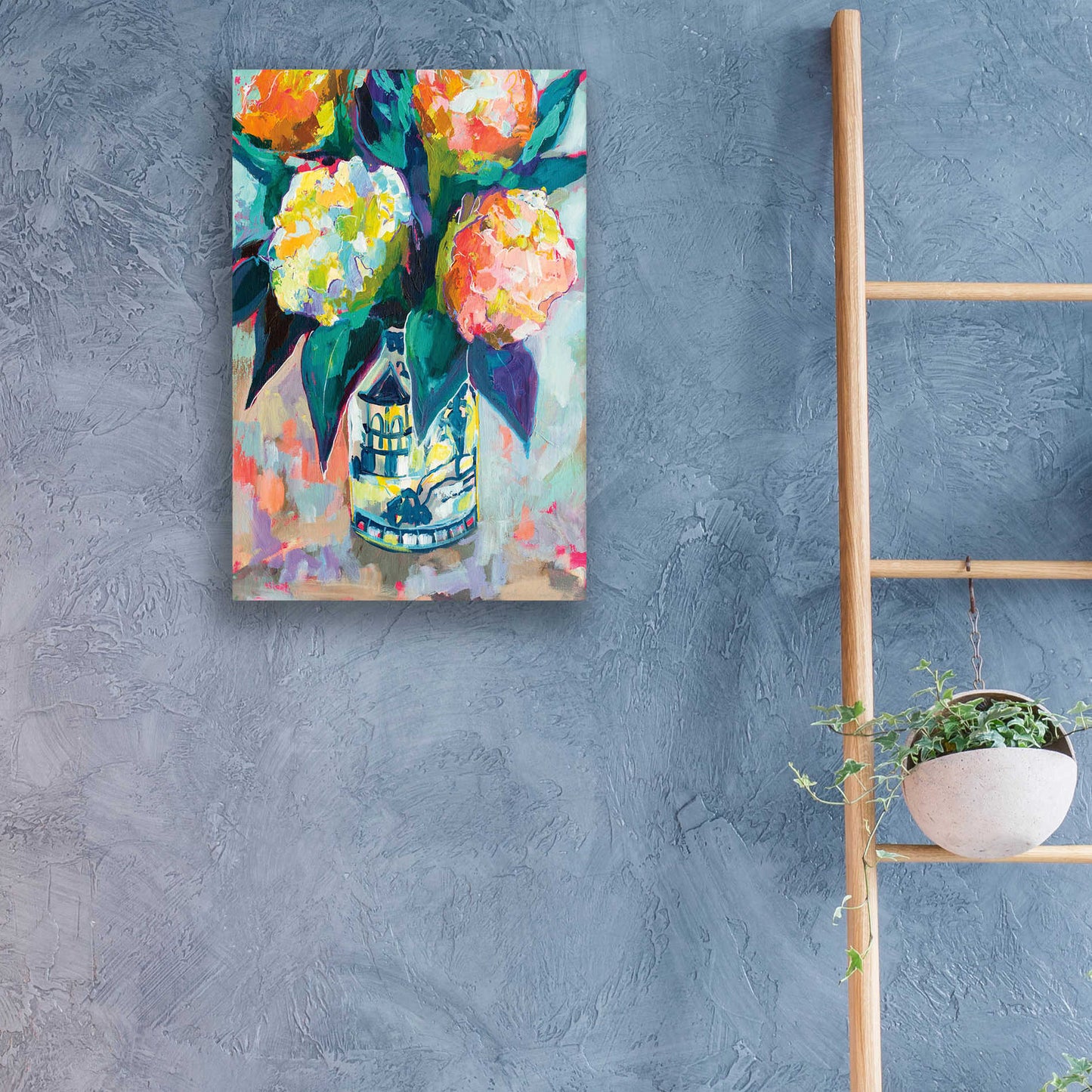 Epic Art 'Sunset Bouquet' by Jeanette Vertentes, Acrylic Glass Wall Art,16x24