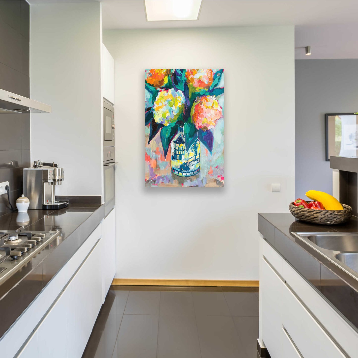 Epic Art 'Sunset Bouquet' by Jeanette Vertentes, Acrylic Glass Wall Art,24x36