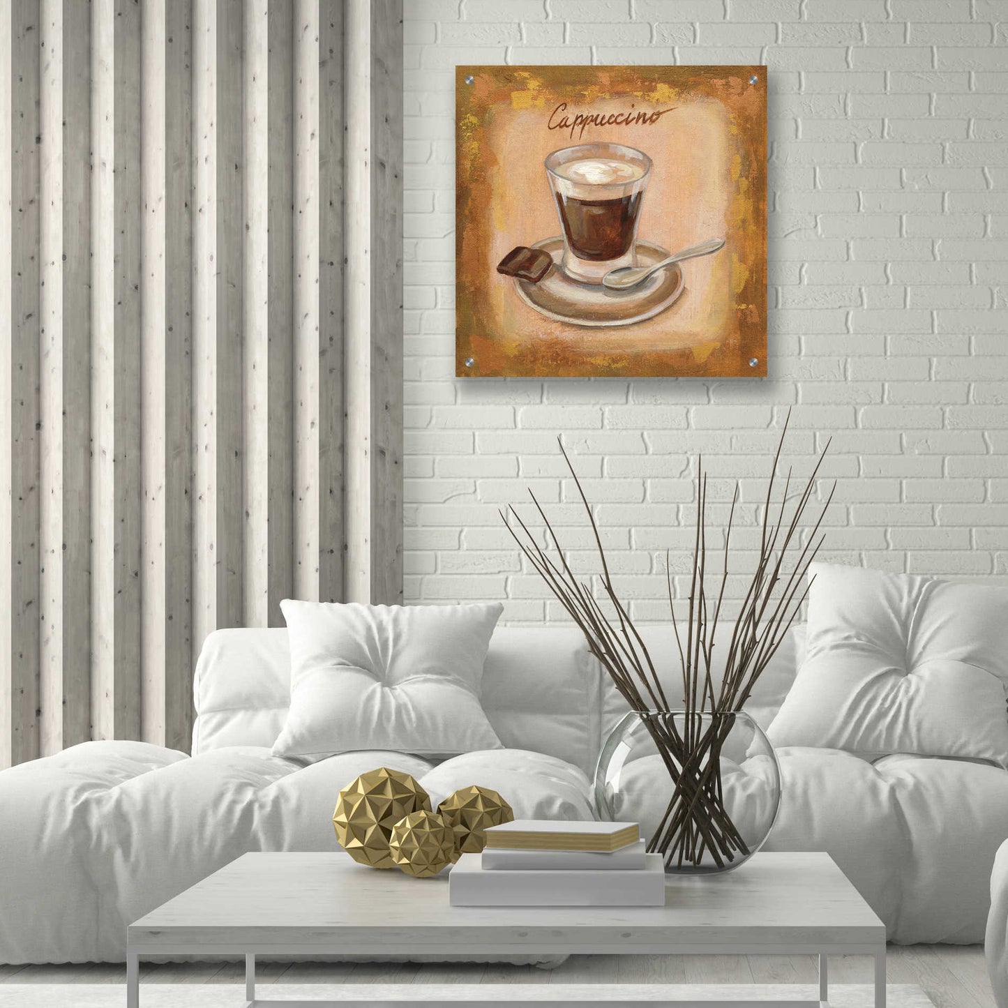 Epic Art 'Coffee Time III' by Silvia Vassileva, Acrylic Glass Wall Art,24x24