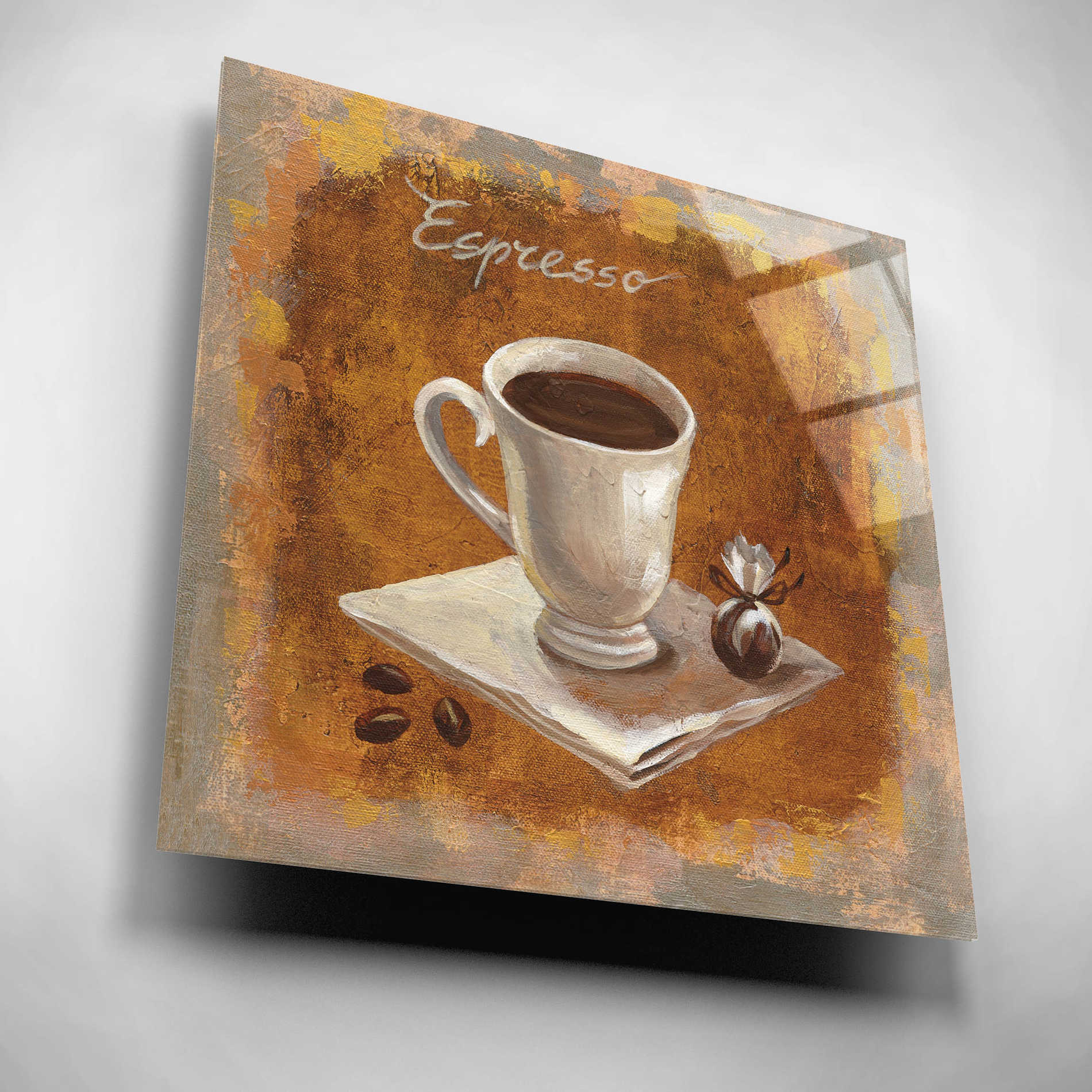 Epic Art 'Coffee Time IV' by Silvia Vassileva, Acrylic Glass Wall Art,12x12