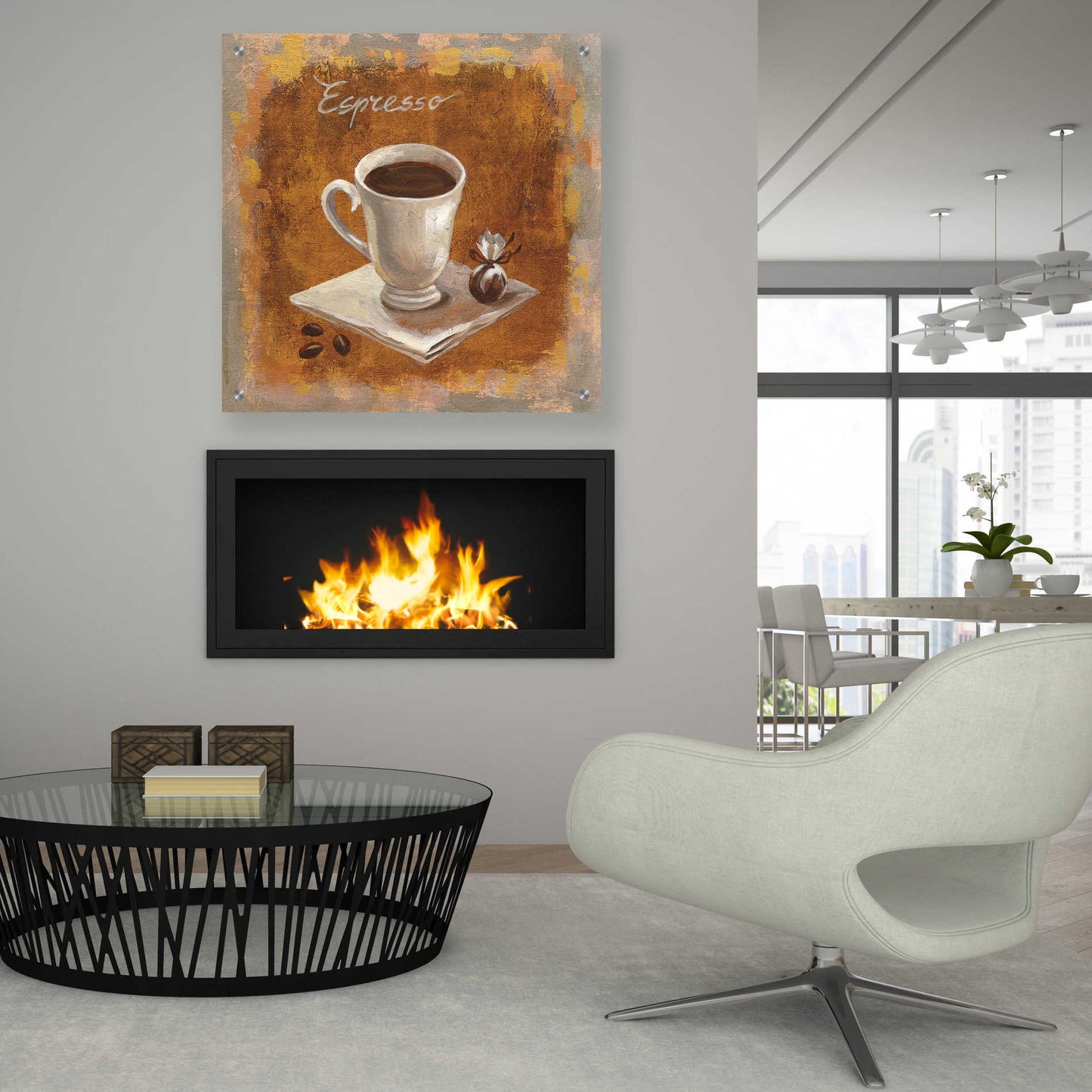 Epic Art 'Coffee Time IV' by Silvia Vassileva, Acrylic Glass Wall Art,36x36