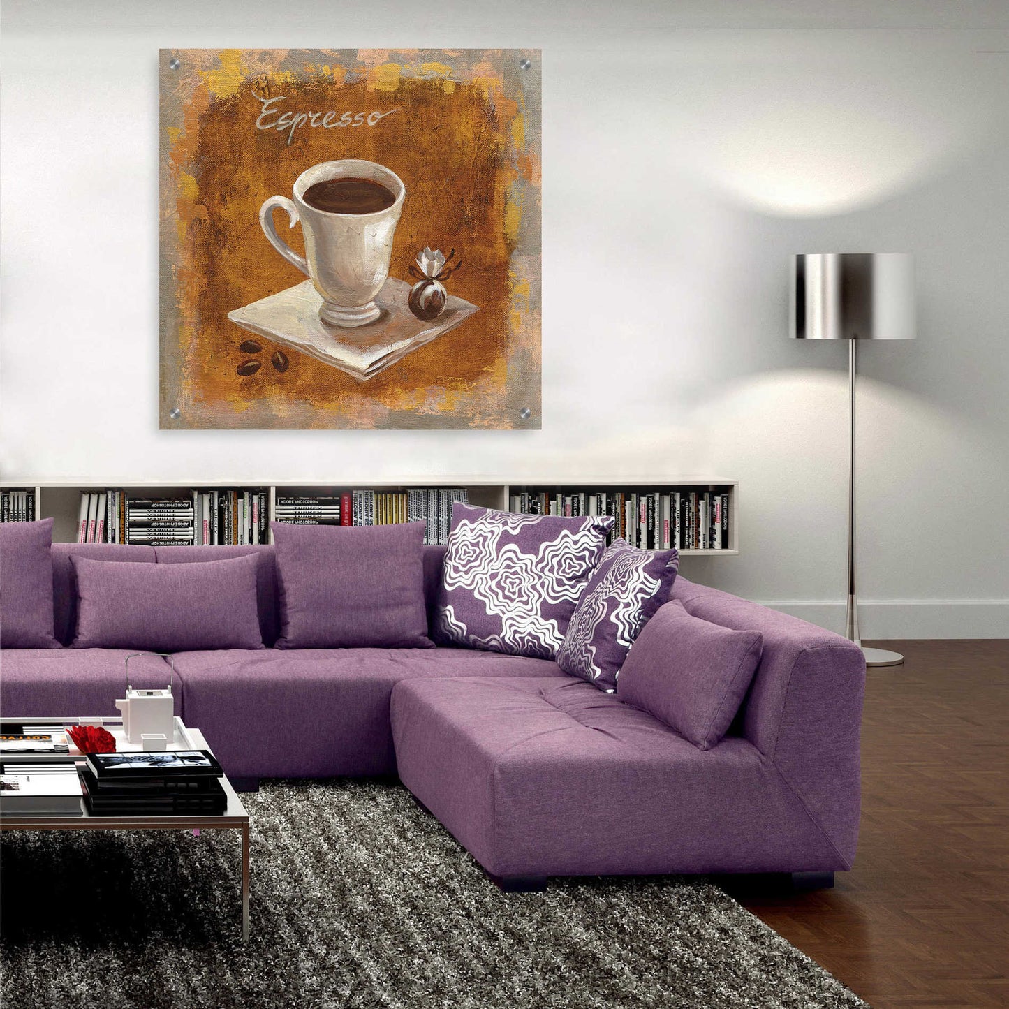 Epic Art 'Coffee Time IV' by Silvia Vassileva, Acrylic Glass Wall Art,36x36