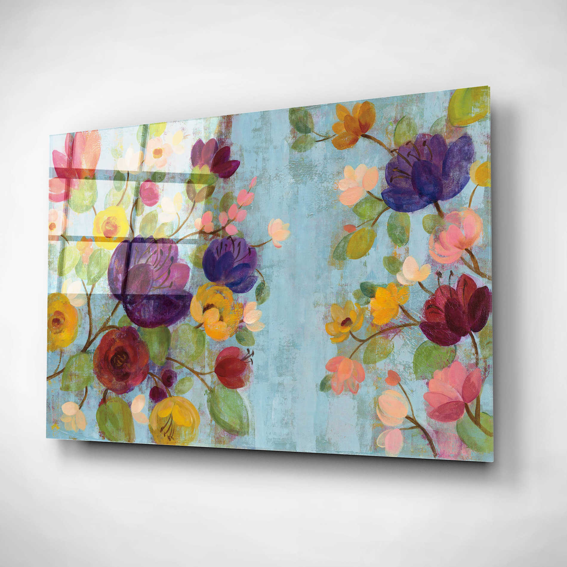 Epic Art 'Morning Floral' by Silvia Vassileva, Acrylic Glass Wall Art,16x12