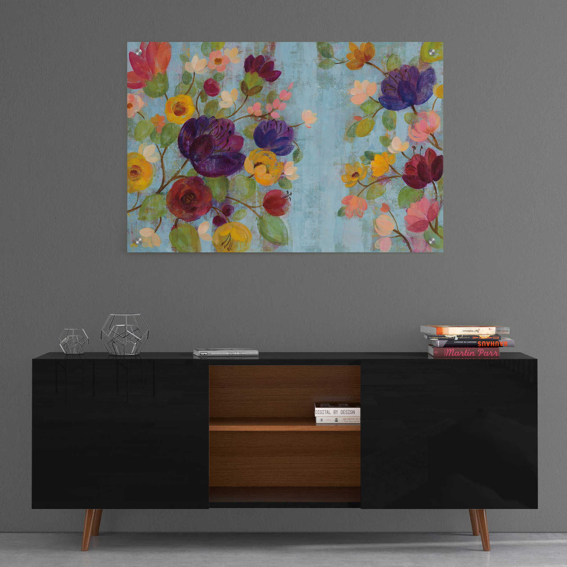 Epic Art 'Morning Floral' by Silvia Vassileva, Acrylic Glass Wall Art,36x24