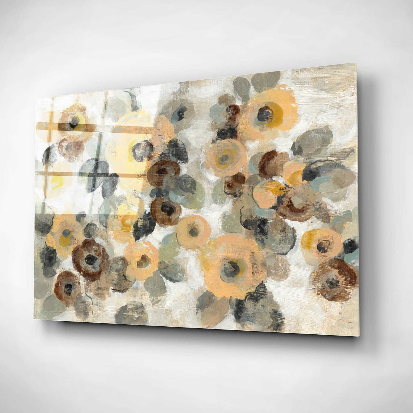 Epic Art 'Neutral Floral I' by Silvia Vassileva, Acrylic Glass Wall Art,16x12