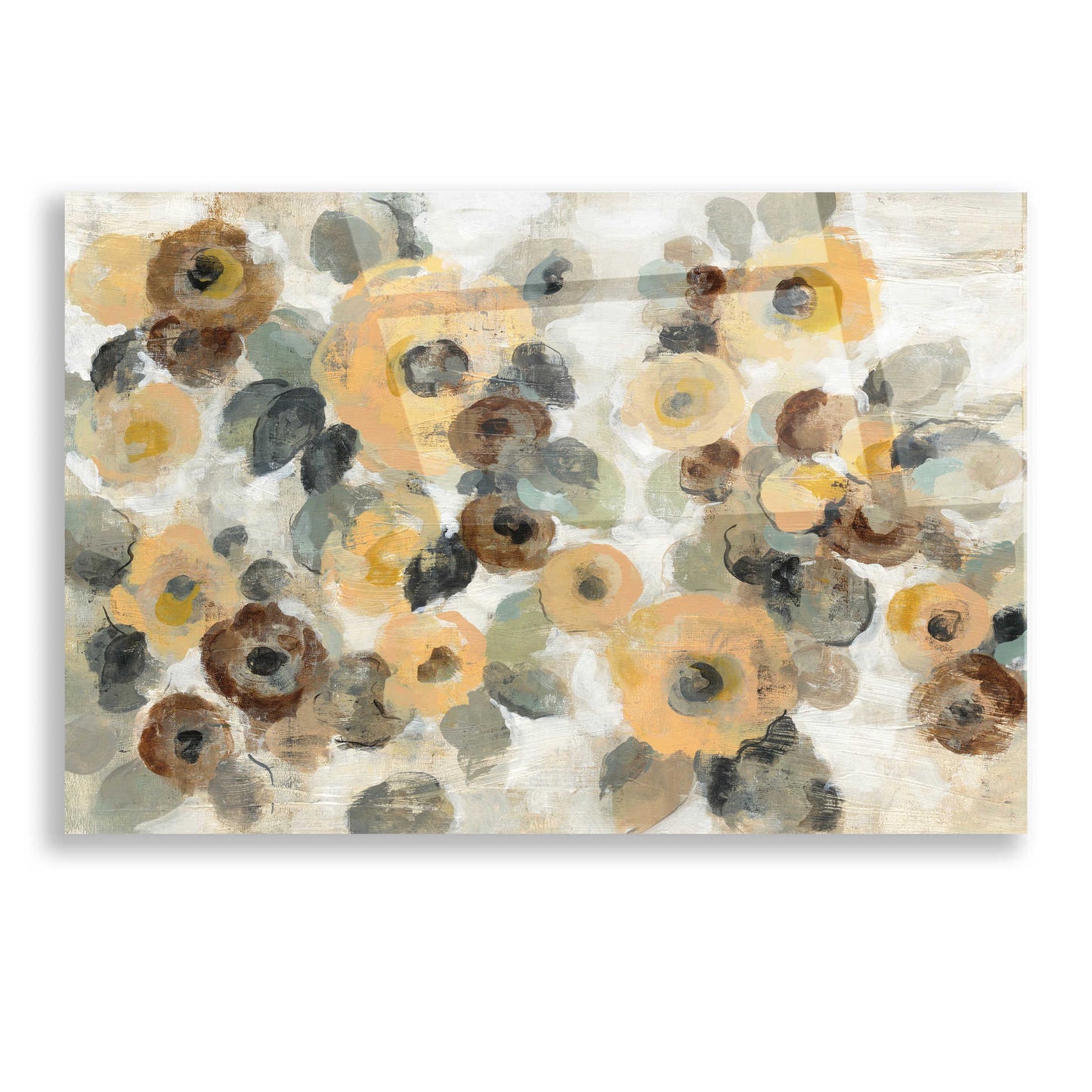 Epic Art 'Neutral Floral I' by Silvia Vassileva, Acrylic Glass Wall Art,16x12