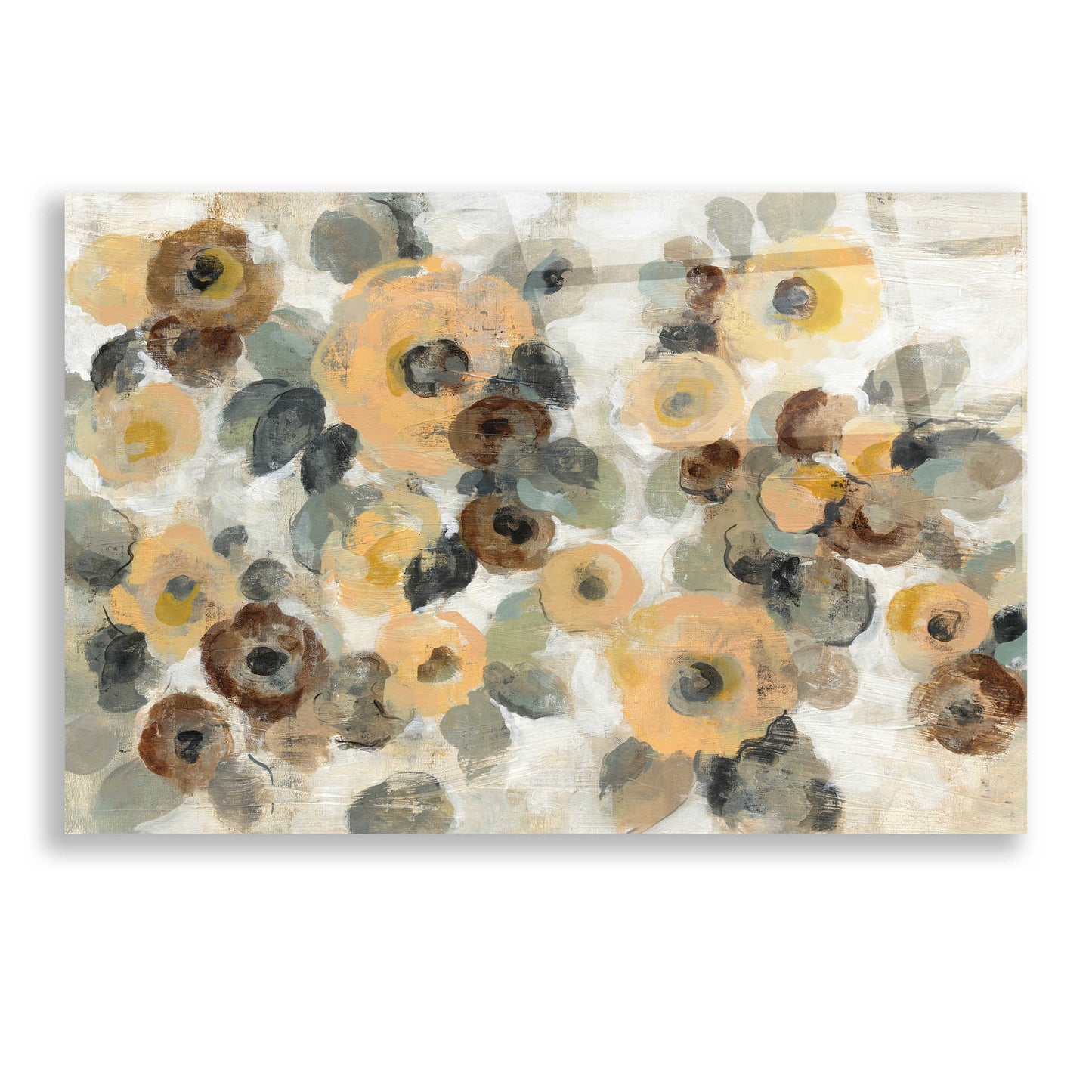 Epic Art 'Neutral Floral I' by Silvia Vassileva, Acrylic Glass Wall Art,24x16