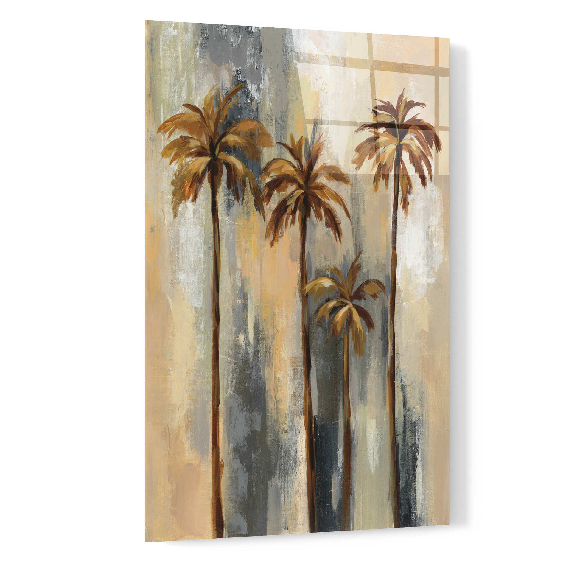 Epic Art 'Palm Trees II' by Silvia Vassileva, Acrylic Glass Wall Art,16x24