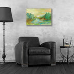 Epic Art 'Jade Forest' by Silvia Vassileva, Acrylic Glass Wall Art,24x16