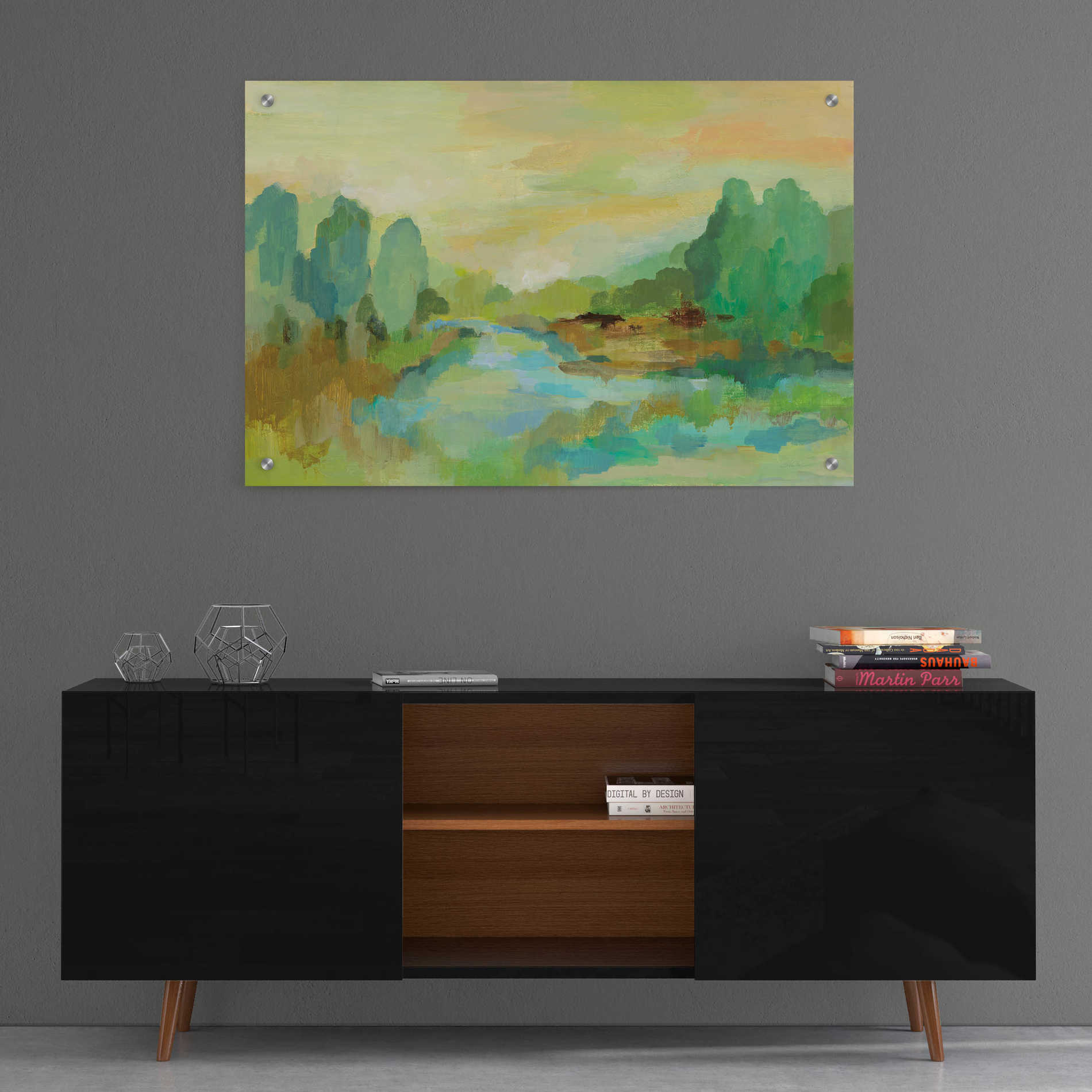 Epic Art 'Jade Forest' by Silvia Vassileva, Acrylic Glass Wall Art,36x24