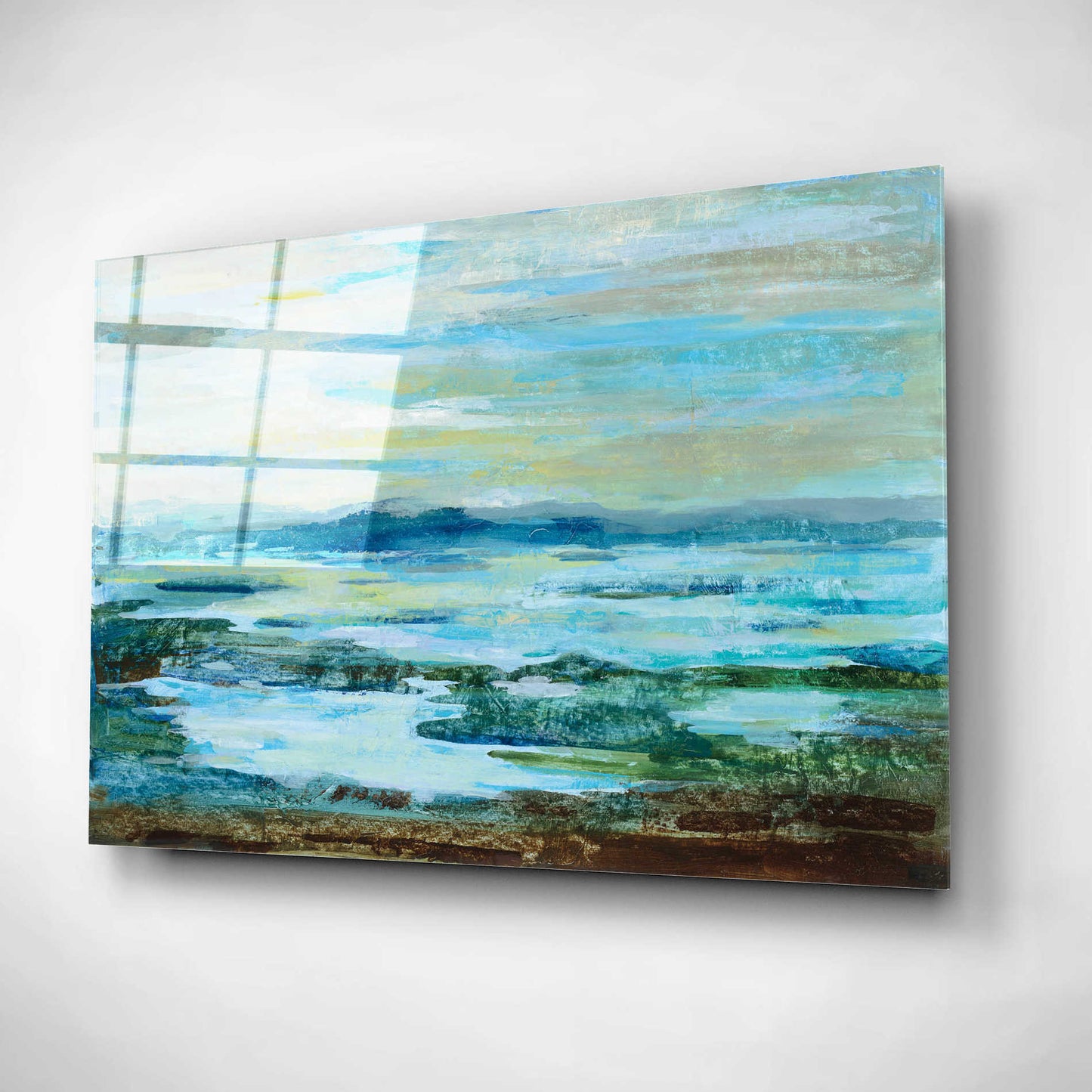 Epic Art 'Northern Lake' by Silvia Vassileva, Acrylic Glass Wall Art,16x12