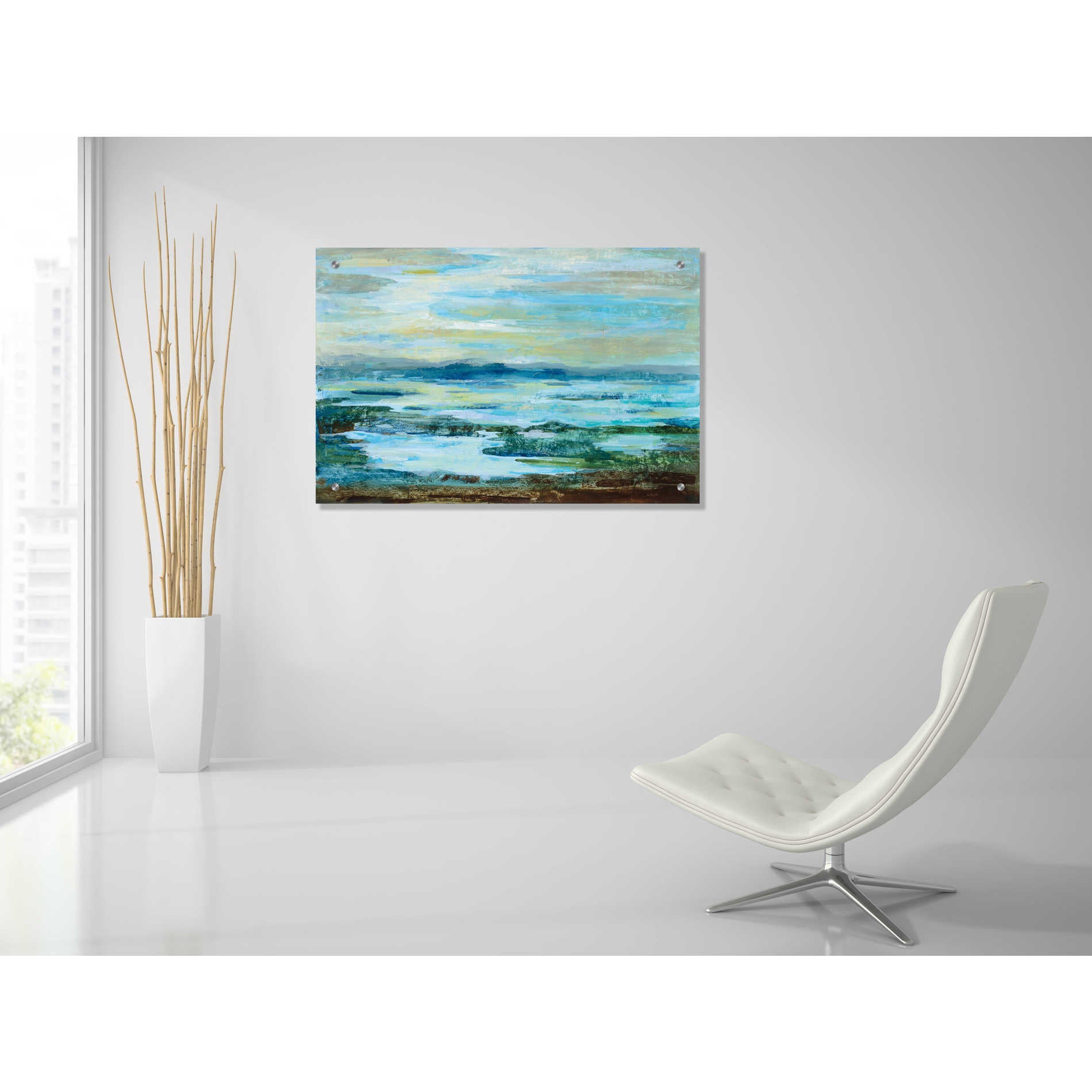 Epic Art 'Northern Lake' by Silvia Vassileva, Acrylic Glass Wall Art,36x24