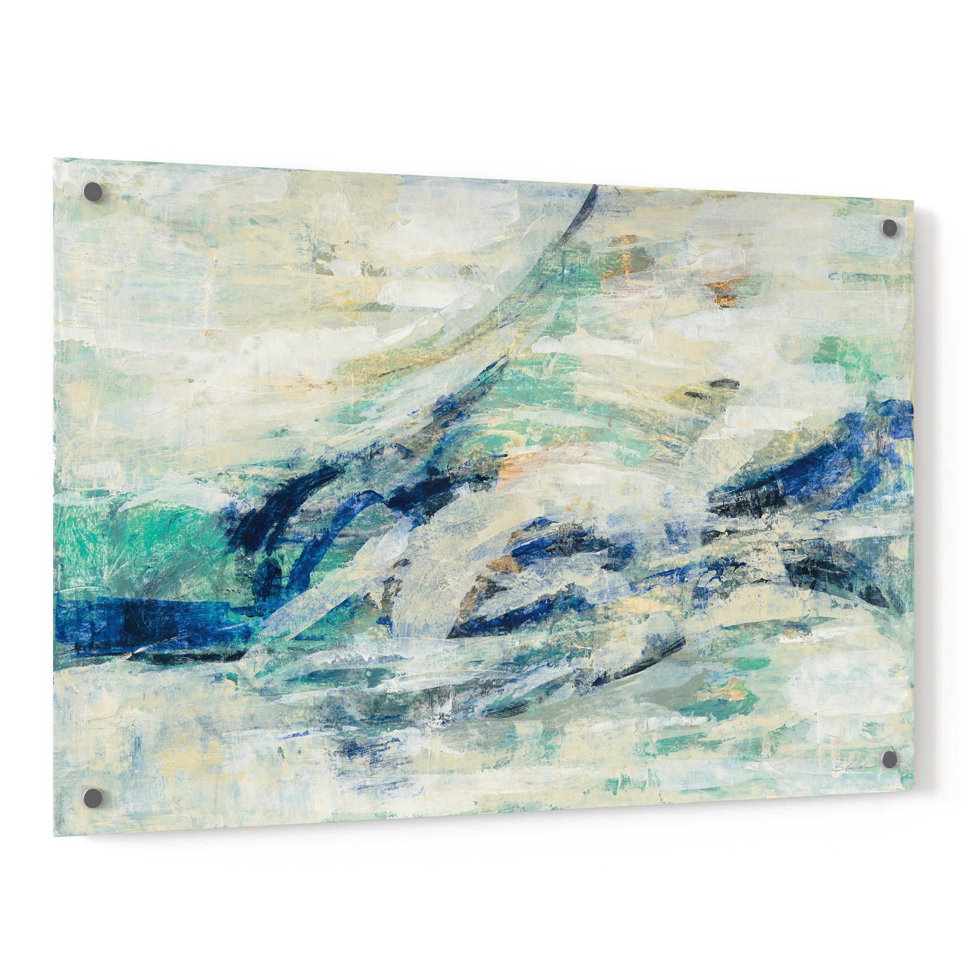 Epic Art 'Seawave' by Silvia Vassileva, Acrylic Glass Wall Art,36x24