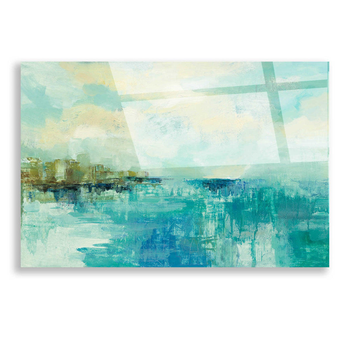 Epic Art 'Cliff Side Town' by Silvia Vassileva, Acrylic Glass Wall Art