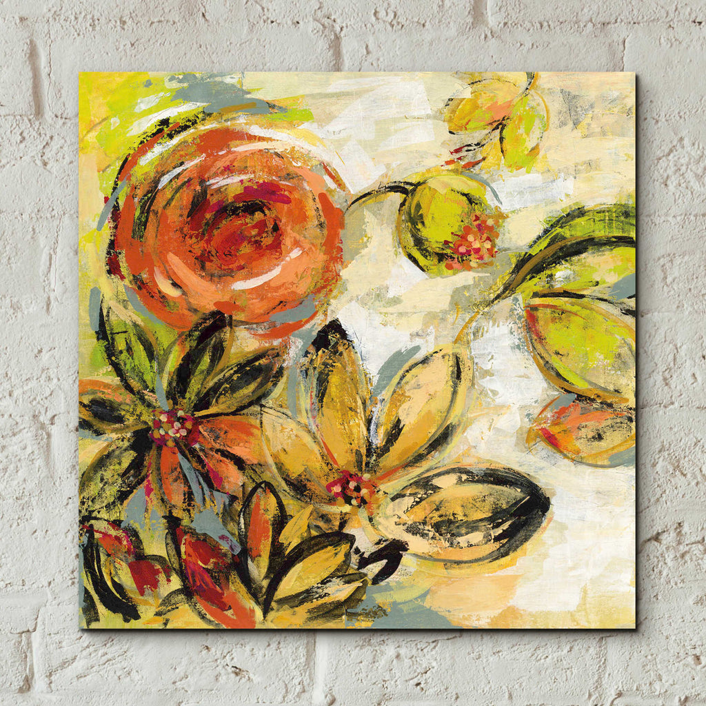 Epic Art 'Floral Joy' by Silvia Vassileva, Acrylic Glass Wall Art,12x12