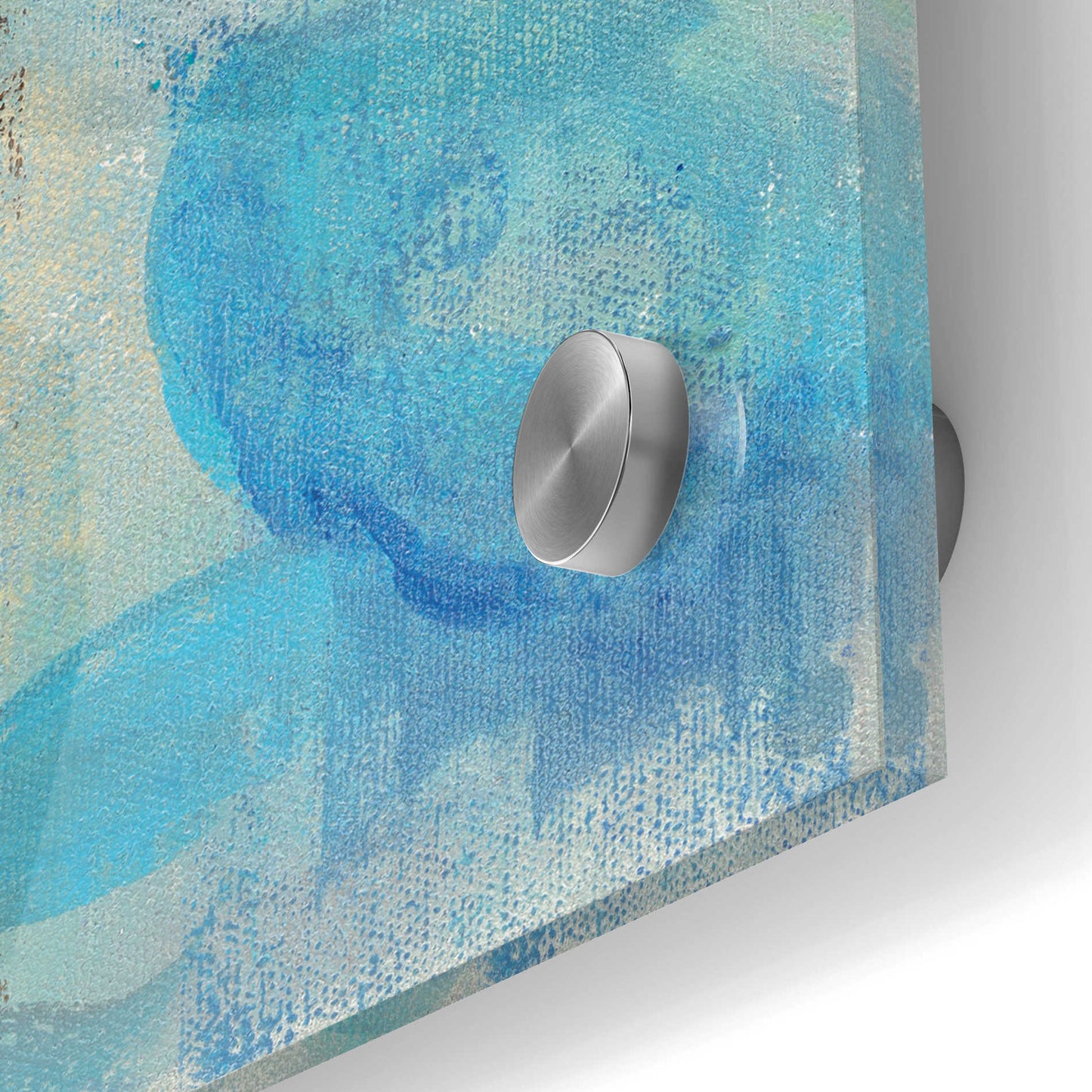 Epic Art 'Blue Flowers Whisper III' by Silvia Vassileva, Acrylic Glass Wall Art,24x24