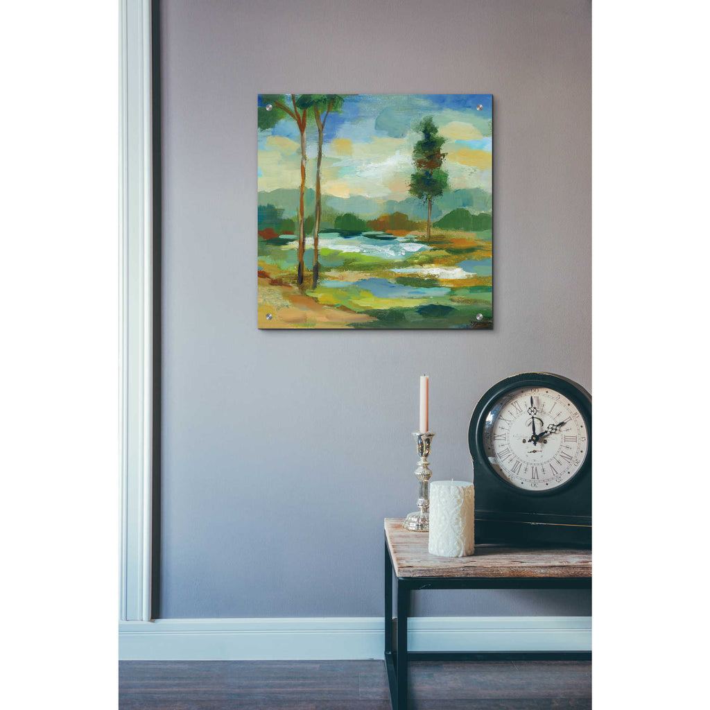 Epic Art 'Early Spring Landscape I' by Silvia Vassileva, Acrylic Glass Wall Art,24x24