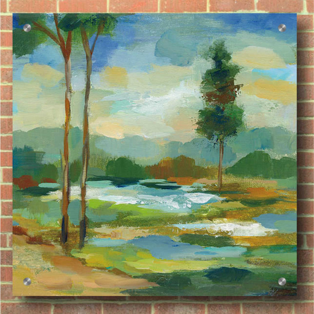 Epic Art 'Early Spring Landscape I' by Silvia Vassileva, Acrylic Glass Wall Art,36x36