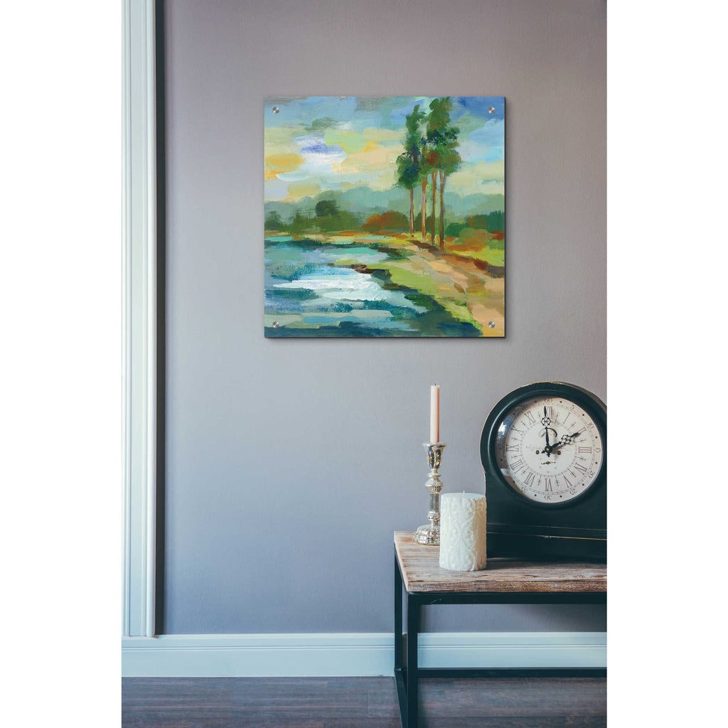 Epic Art 'Early Spring Landscape II' by Silvia Vassileva, Acrylic Glass Wall Art,24x24