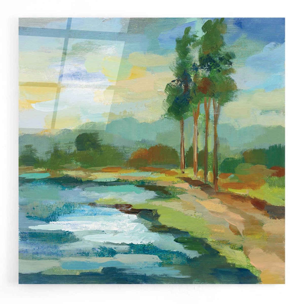 Epic Art 'Early Spring Landscape II' by Silvia Vassileva, Acrylic Glass Wall Art