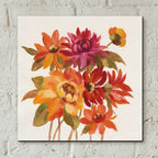 Epic Art 'English Garden I' by Silvia Vassileva, Acrylic Glass Wall Art,12x12