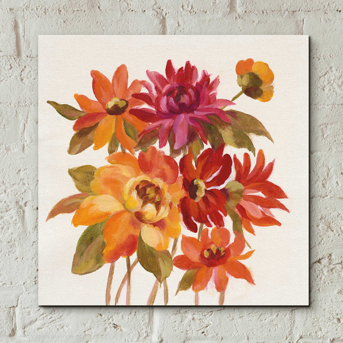 Epic Art 'English Garden I' by Silvia Vassileva, Acrylic Glass Wall Art,12x12