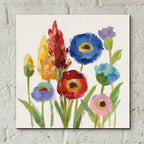 Epic Art 'Wild Garden I' by Silvia Vassileva, Acrylic Glass Wall Art,12x12