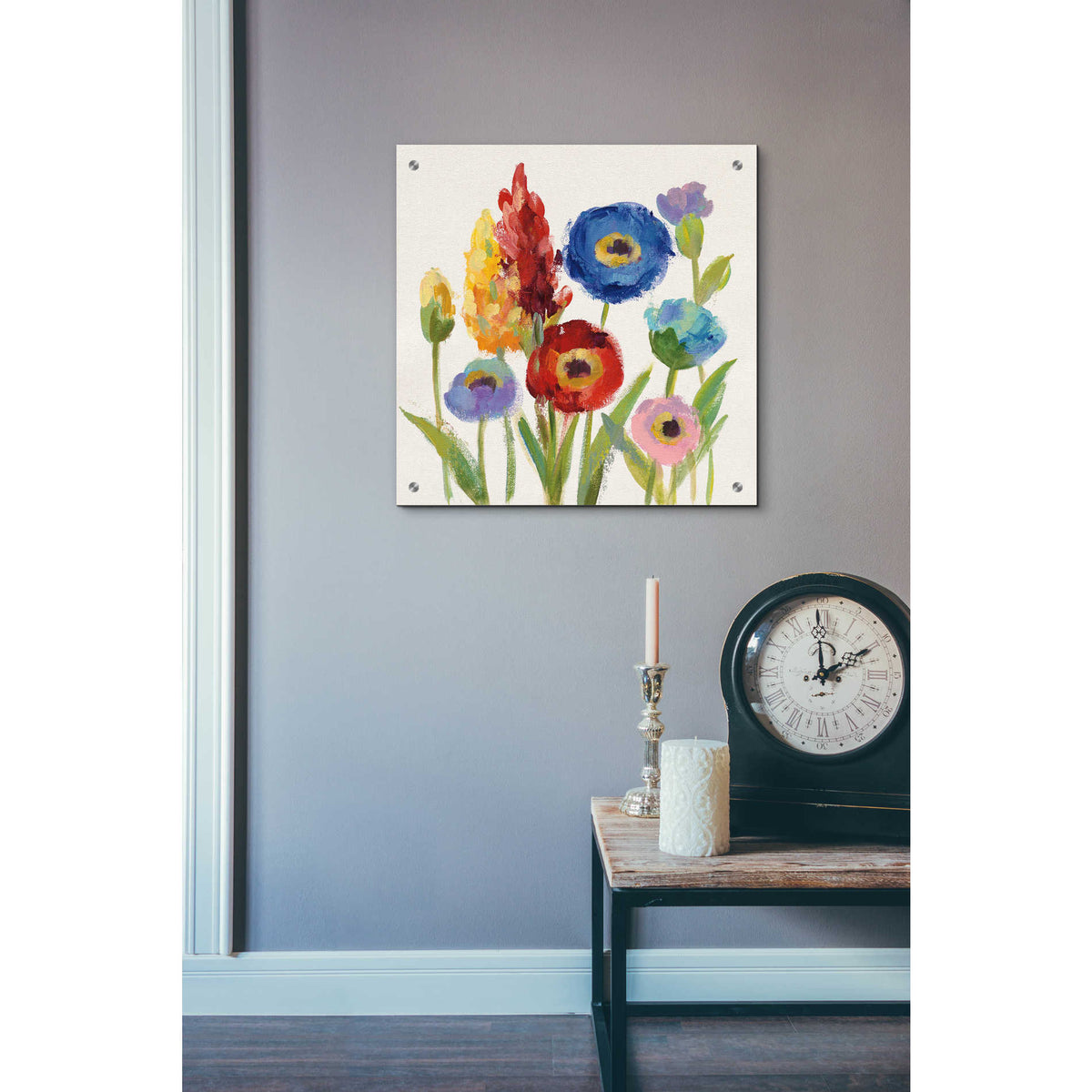 Epic Art 'Wild Garden I' by Silvia Vassileva, Acrylic Glass Wall Art,24x24