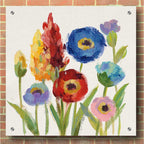 Epic Art 'Wild Garden I' by Silvia Vassileva, Acrylic Glass Wall Art,36x36