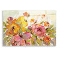 Epic Art 'Brushy Peonies' by Silvia Vassileva, Acrylic Glass Wall Art