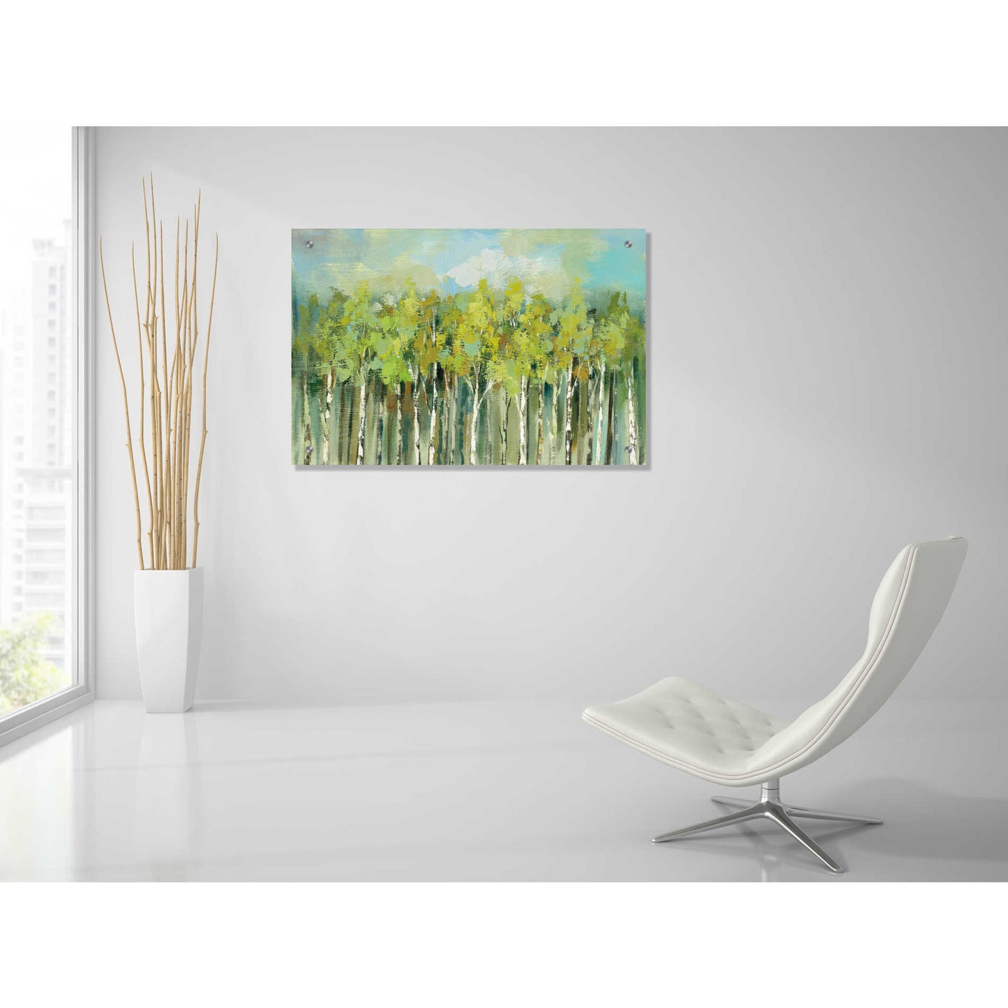 Epic Art 'April Tree Tops' by Silvia Vassileva, Acrylic Glass Wall Art,36x24