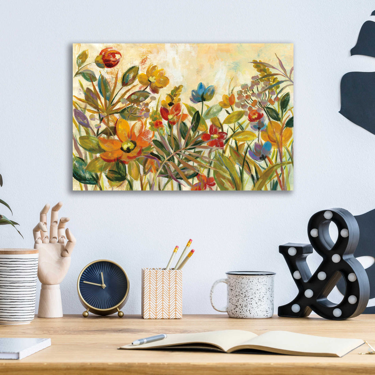 Epic Art 'Rain Forest Floral' by Silvia Vassileva, Acrylic Glass Wall Art,16x12